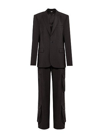 Brown Cargo Pants Suit, 1