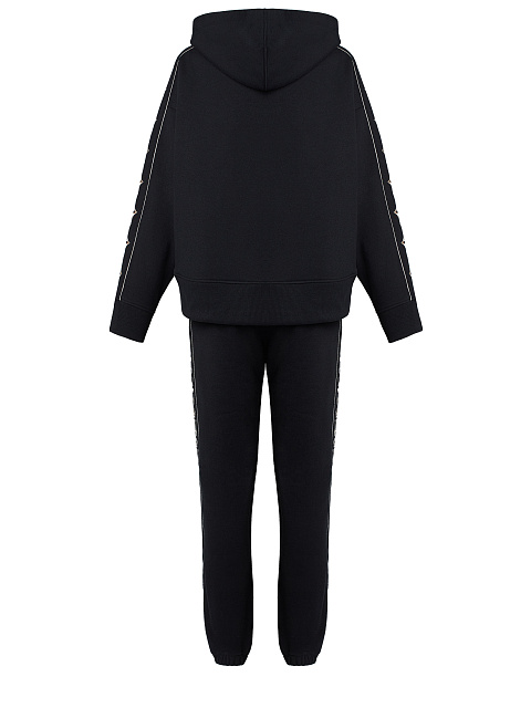 Black Jersey Set With Cross Embroidery, 2