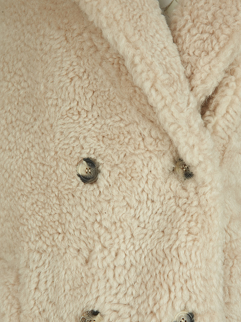 Beige Shearling Coat, 3