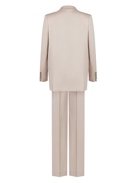 Beige Three-Piece Suit With Corset, 3
