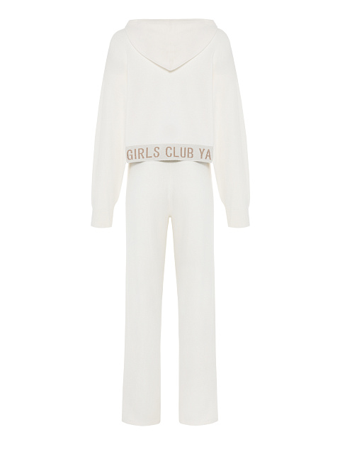 White "Hot Girls Club" Cashmere Suit, 3