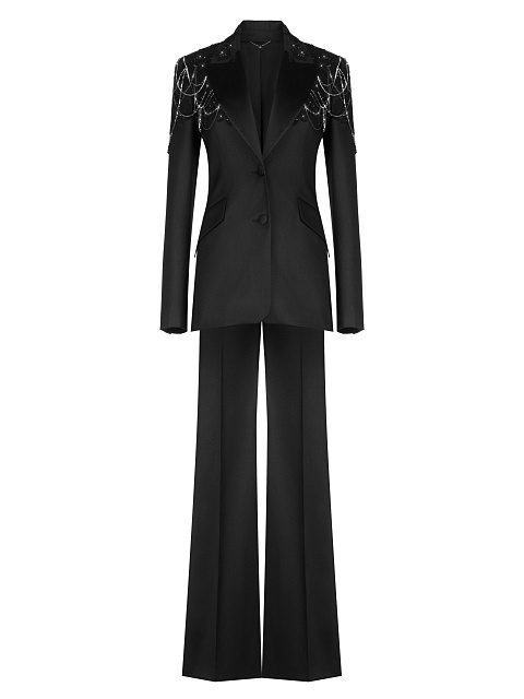 Black Silk Rhinestone Suit, 1