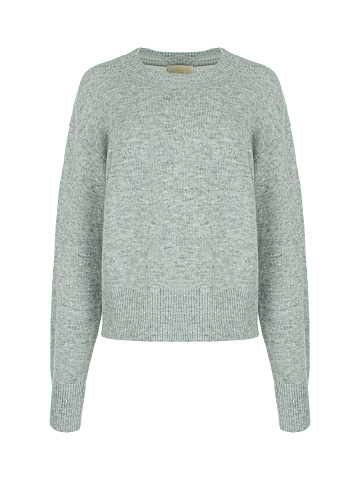 Light Grey Lurex & Sequins Jumper, 1