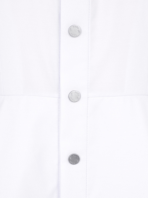 White Cotton Shirt Dress, 3