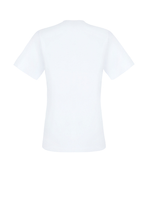 White Printed Cotton T-shirt, 2