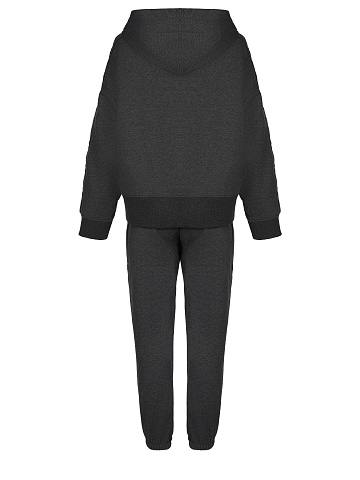 Grey Jersey Set With Cross Embroidery, 2