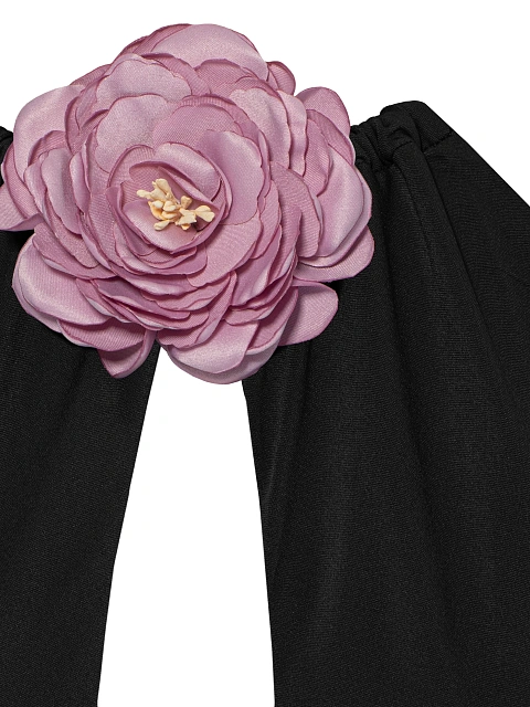 Black Open Back Maxi Dress, 3