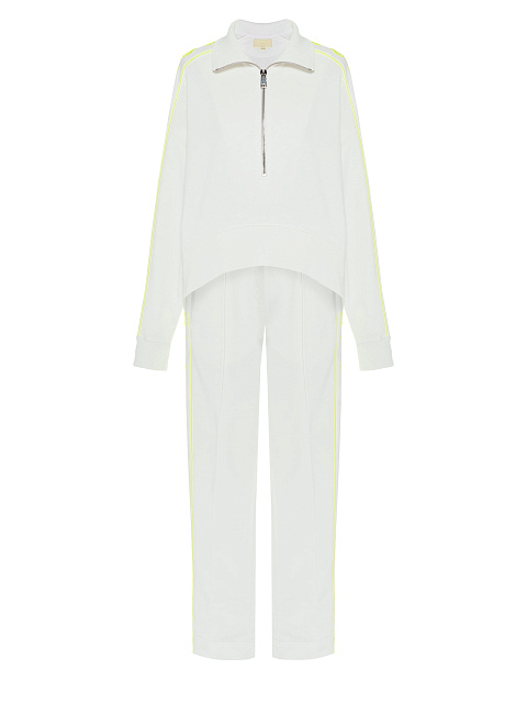 YD Embroidered White Jersey Suit, 1
