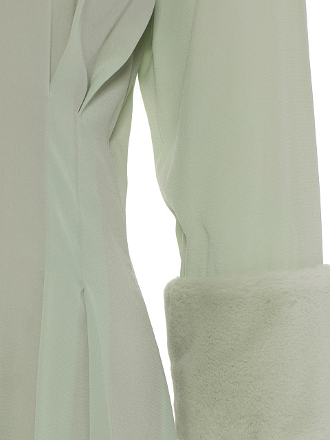 Mint Silk Midi Dress, 3