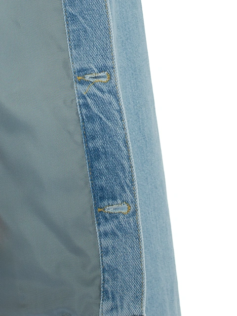 Light Blue Embroidered Denim Jacket, 6