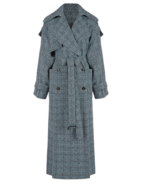Blue & Brown Trench Coat, 2