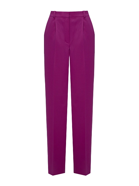 Fuchsia Wool Pant Suit, 4