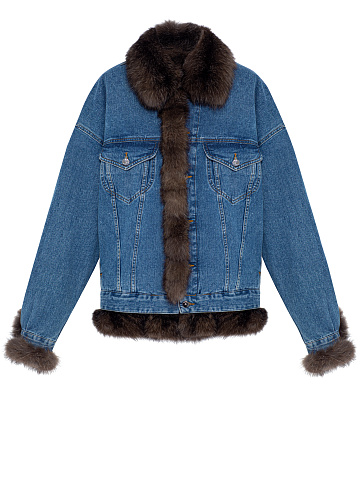 Blue Denim & Sable Fur Jacket, 1