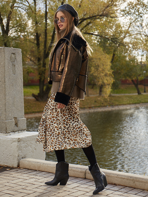 Bronze Lambskin Jacket, 8