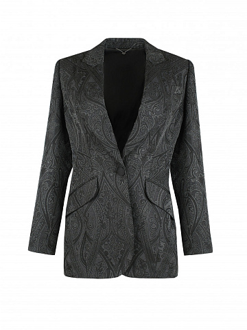 Black Jacquard & Lurex Jacket, 1