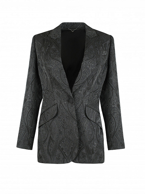 Black Jacquard & Lurex Jacket, 1