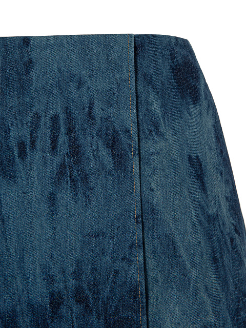 Blue Denim Tie-Dye Jacket & Skirt, 6