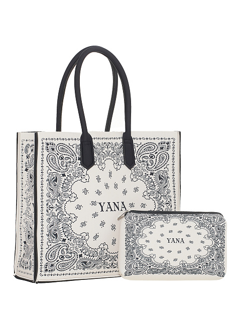 Black Bandana Print Neoprene Beauty Bag, 5