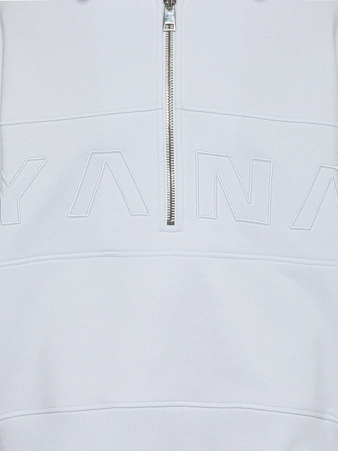 White YANA Embroidery Cotton Tracksuit, 5
