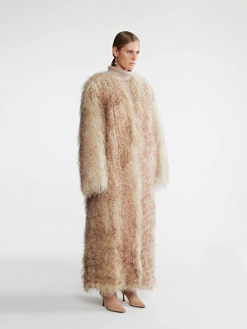 Long Lama Fur Coat, 3