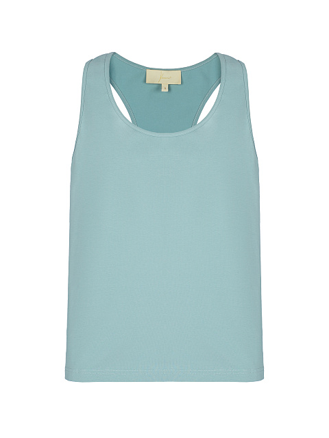 Light Blue Cotton Tank Top, 1
