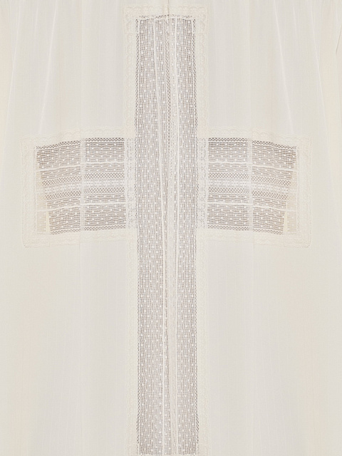 Ivory cotton shirt dress, 4