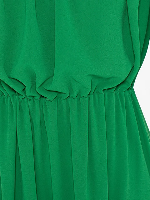 Green Off Shoulder Midi Dress, 3