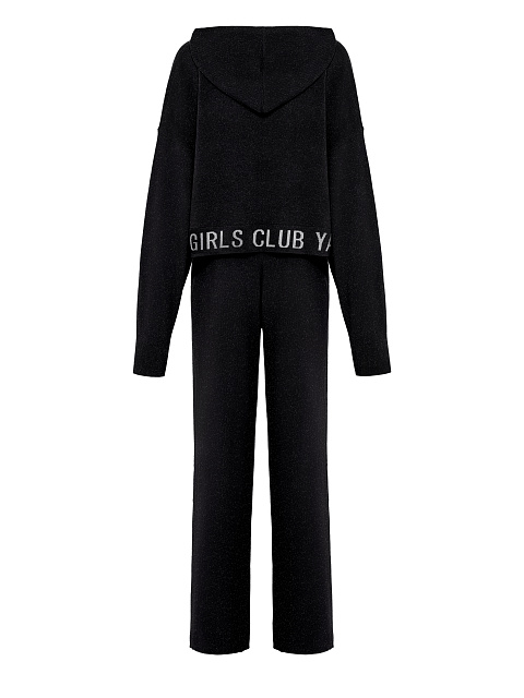 Black "Hot Girls Club" Jersey Suit, 2
