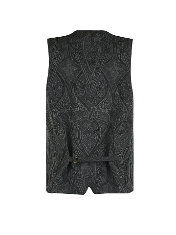 Black Jacquard & Lurex Vest, 2