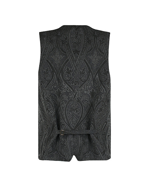 Black Jacquard & Lurex Vest, 2