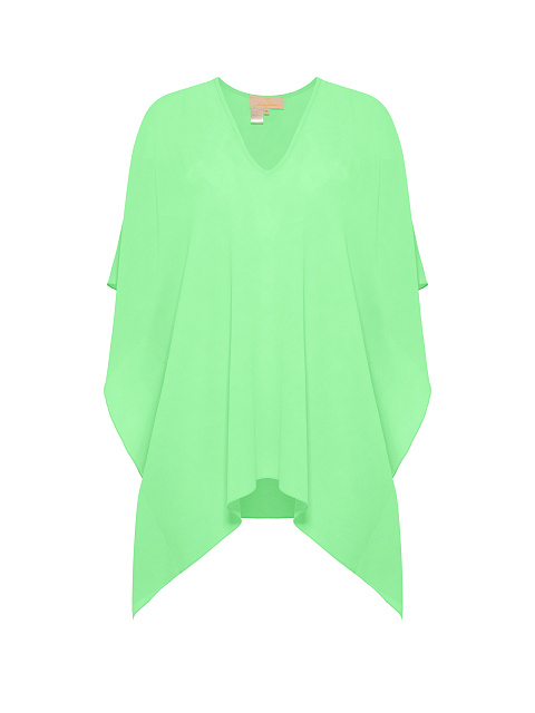 Neon Green Chiffon Tunic, 1