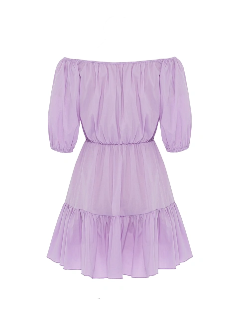 Lilac off-the-shoulder mini dress, 2