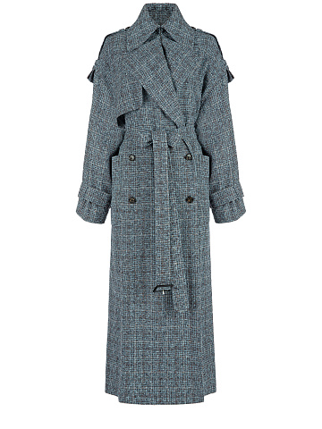 Blue & Brown Trench Coat, 1