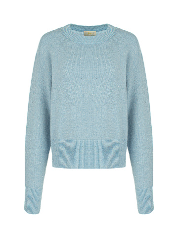 Light Blue Lurex & Sequins Jumper, 1