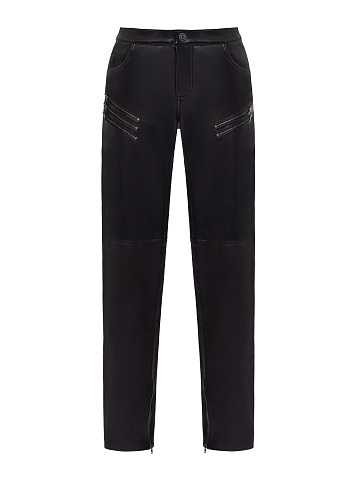Black Leather Biker Pants, 1