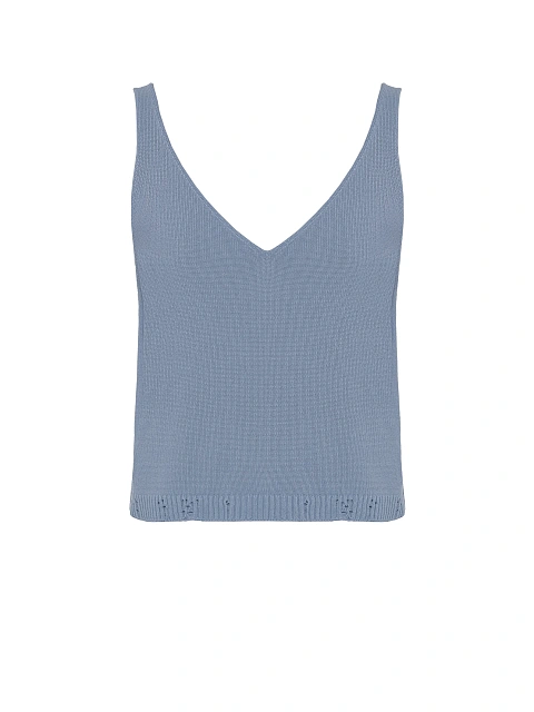 Light Blue Knitted Cardigan, Top & Pants Set, 4