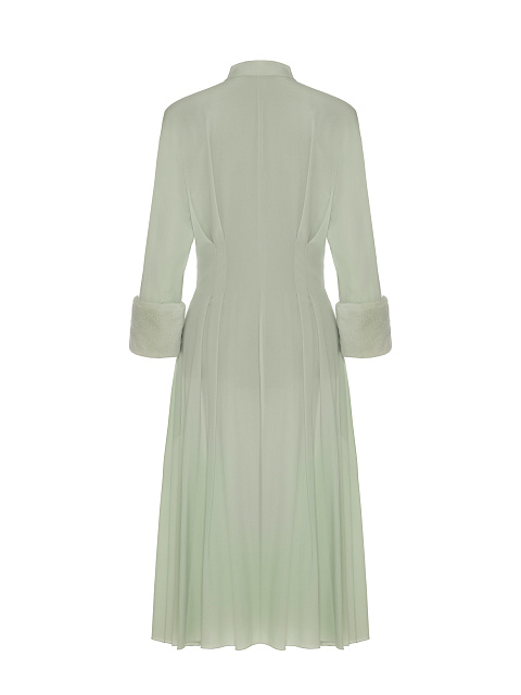 Mint Silk Midi Dress, 2