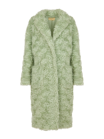 Mint Green Faux Fur Coat, 1
