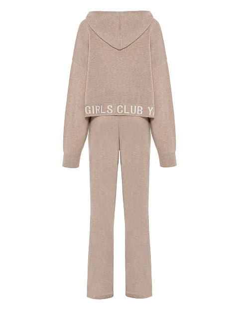 Beige "Hot Girls Club" Cashmere Suit, 2