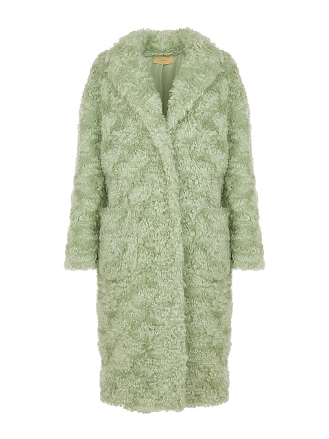 Mint Green Faux Fur Coat, 1