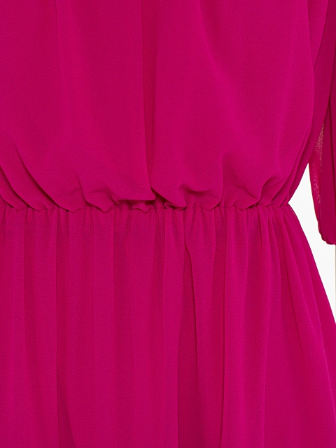 Fuchsia Off Shoulder Mini Dress, 3