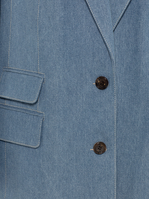 Blue denim two-piece suit, 5