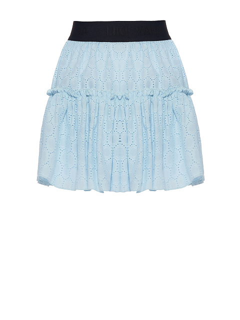Light Blue Cotton Lace Mini Skirt, 1 Light Blue Cotton Lace Mini Skirt, 1