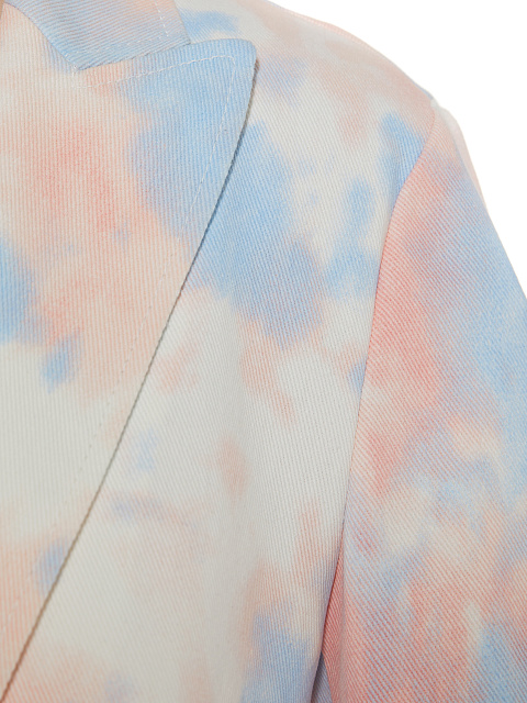 Pink Tie-dye Denim Bolero Jacket, 4 Pink Tie-dye Denim Bolero Jacket, 4