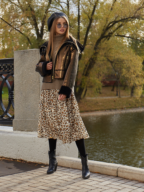 Bronze Lambskin Jacket, 7