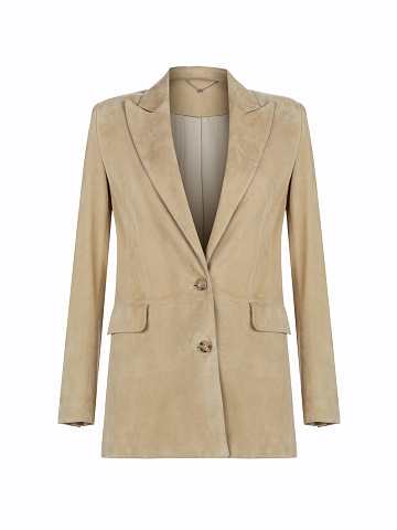 Beige Suede Jacket, 1