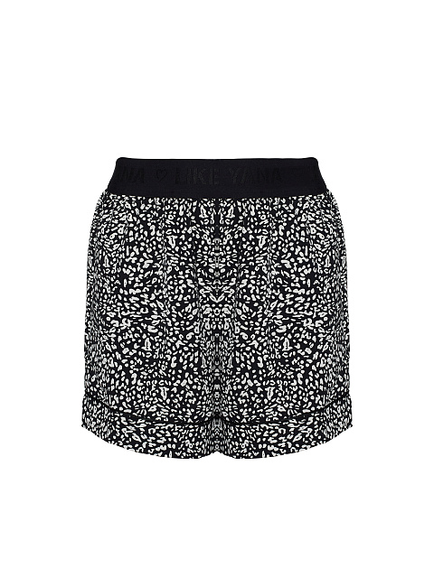 Black pajamas with leopard print, 5