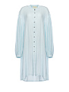 Light blue cotton shirt dress