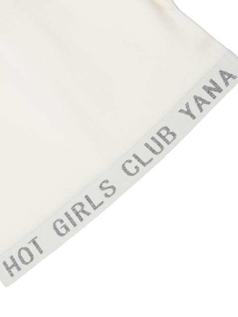 White "Hot Girls Club" Jersey Suit, 5