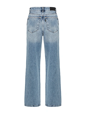Light Blue Straight Leg Jeans, 2
